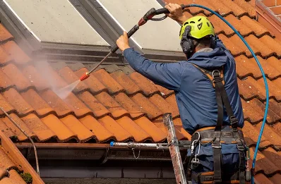 Démoussage et hydrofuge de toiture à Laroque-Timbaut